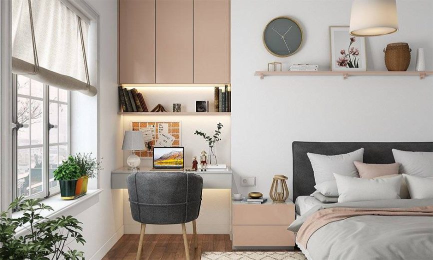 Study Space Ideas For USA Small Bedrooms